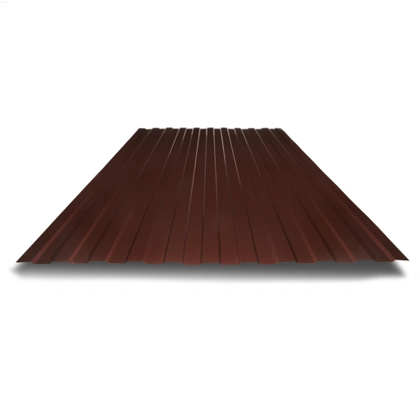 Профнастил С8 0,4 мм коричневый шоколад RAL 8017 1м